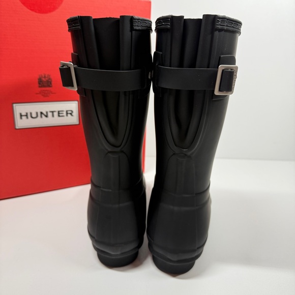 NIB •Hunter Women's Original Short back adjustable Rain Boots Size: 8 - Picture 5 of 8